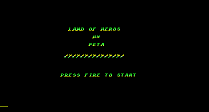 Land of Heroes Title Screen